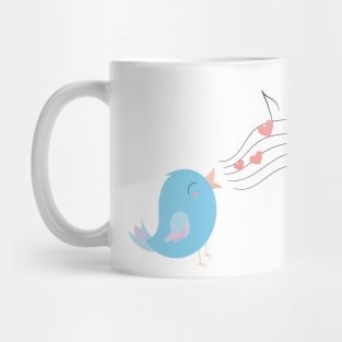 Bird singing love song Mug